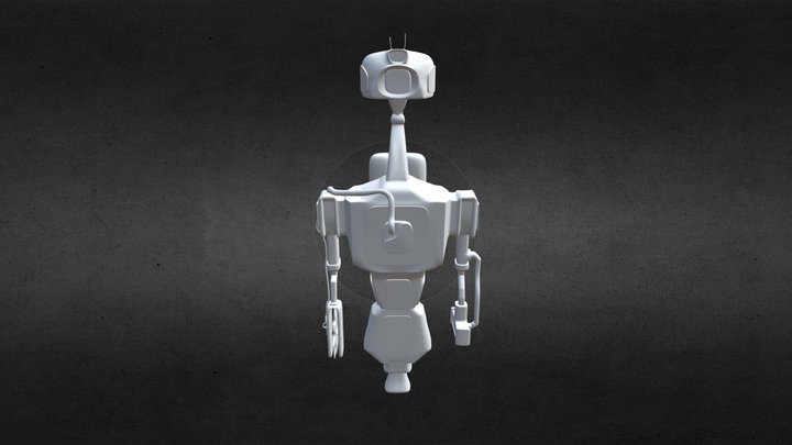 hovering Battle Droid 3D Model
