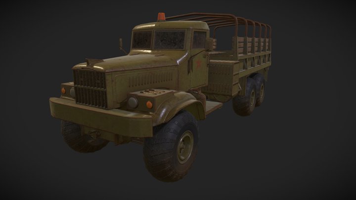 KRAZ 255b 3D Model