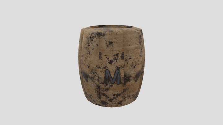 Pumpkin Barrel 3D Model