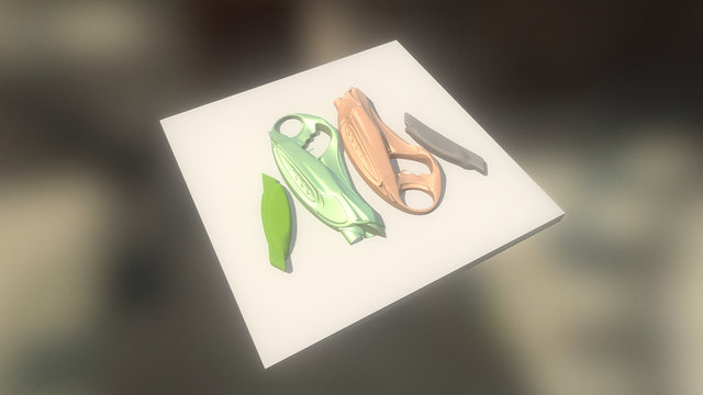 Futuristic Handgun 3d-Printable