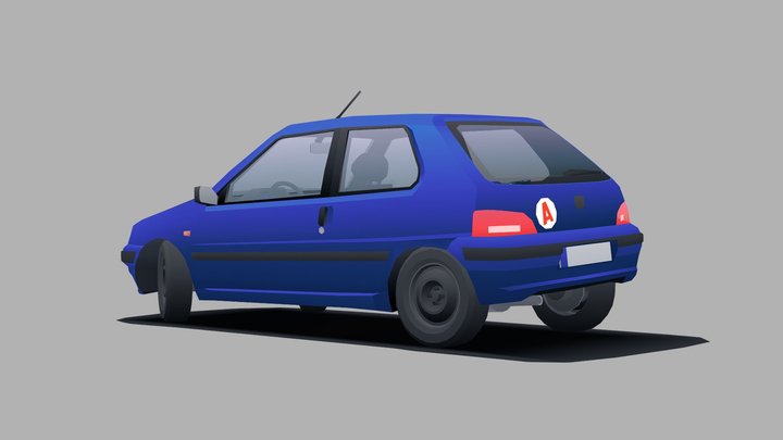 Peugeot 106 1.1 3D Model