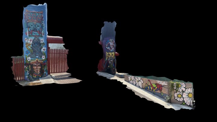 Arte urbano acceso ANP Sierra de Guadalupe CDMX – Gratis 3D-model STL