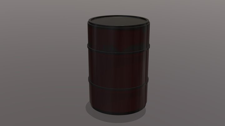 barril explosivo 02 3D Model