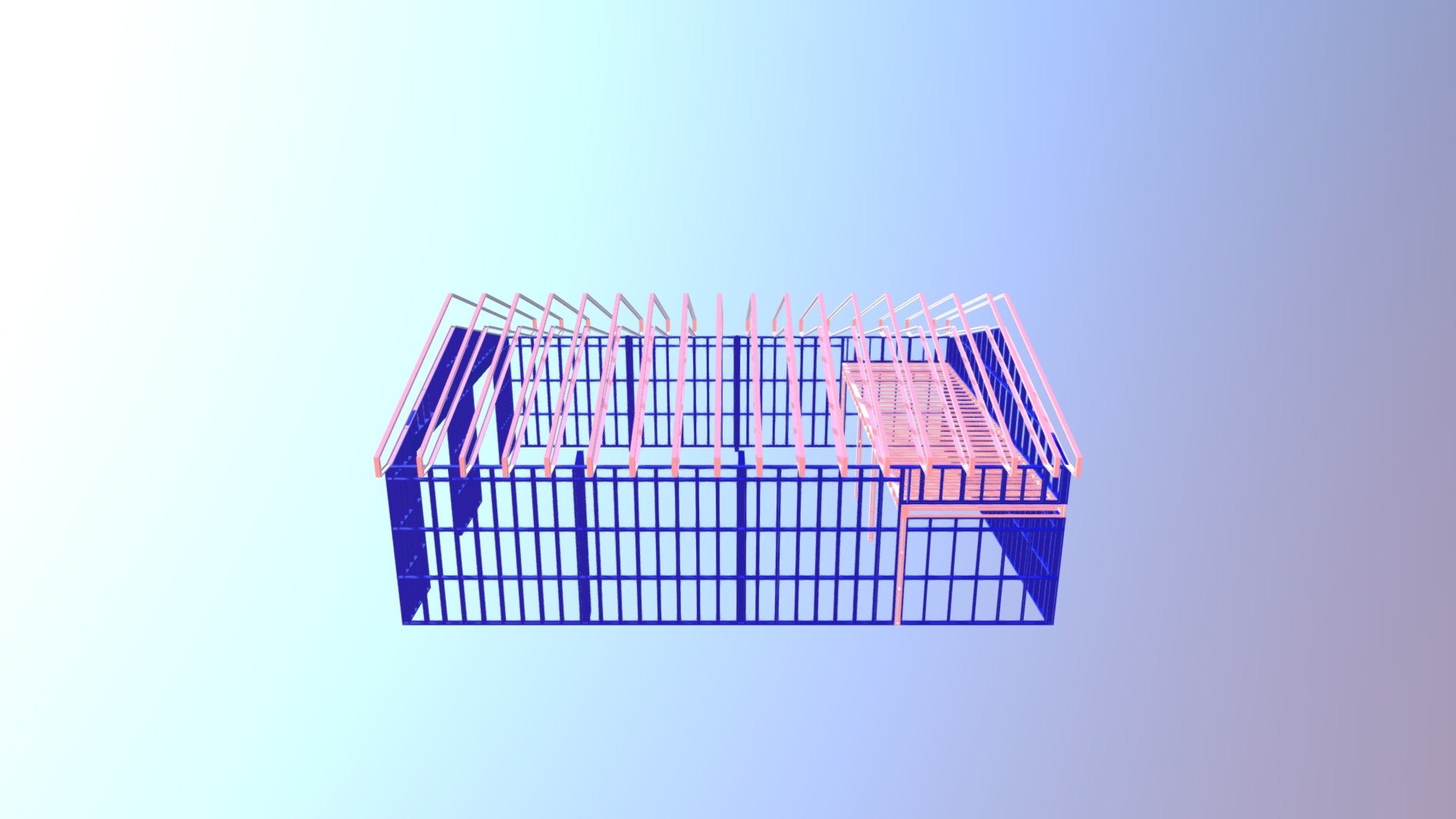 Commercial Cold-Formed Steel Building - Kirkwood — Sketchfab embed 3D viewer