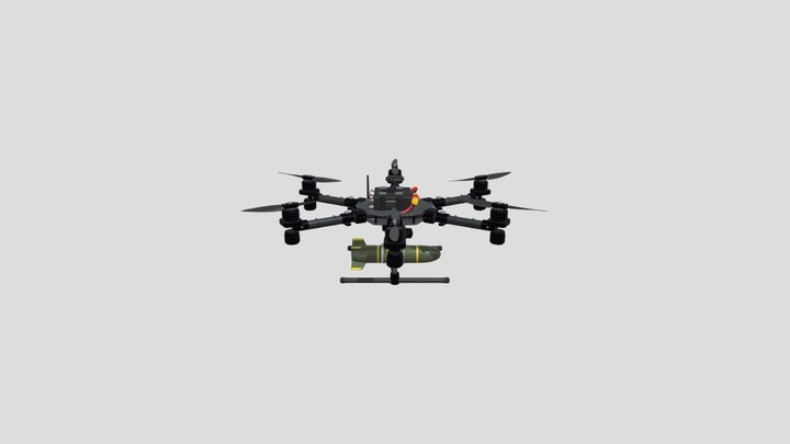 Hexacopter UAV – Six-Rotor Multirotor Drone 3D