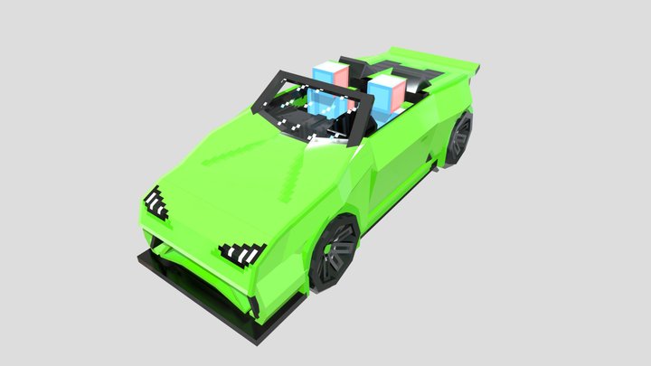 Lamborghini MineCraft Model 3D Model