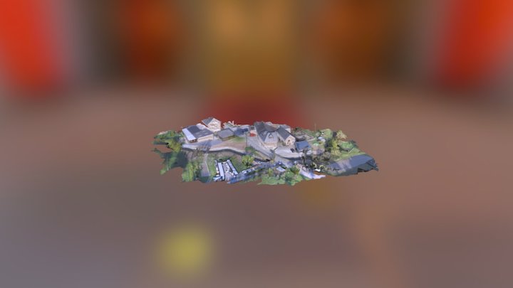 Fell Neugestaltung Bachlauf 3D Model