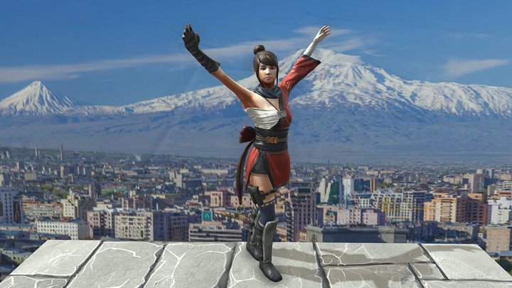 Animated Armenian Princess Dances Yerevan – Modelo 3D gratuito STL