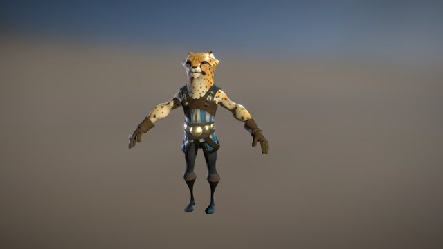 Cheets Low Poly 3D Model