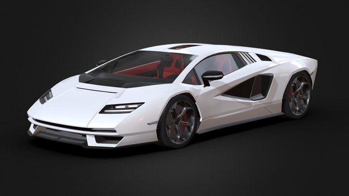 2022 lamborghini countach 3D Model