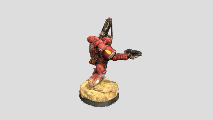Space Marine Blood Angels 2 3D Model