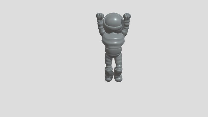 Astronaut climbs the wall 3D Model