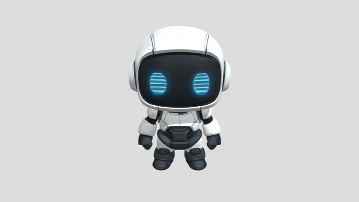 Cartoon Robot 3D Model