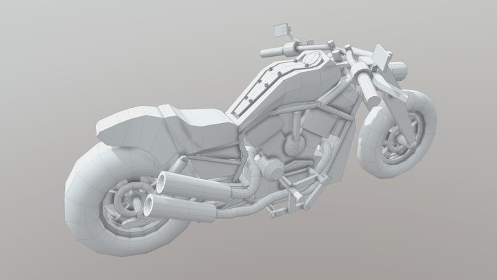 Motorcycle Blockout #1 3D Model