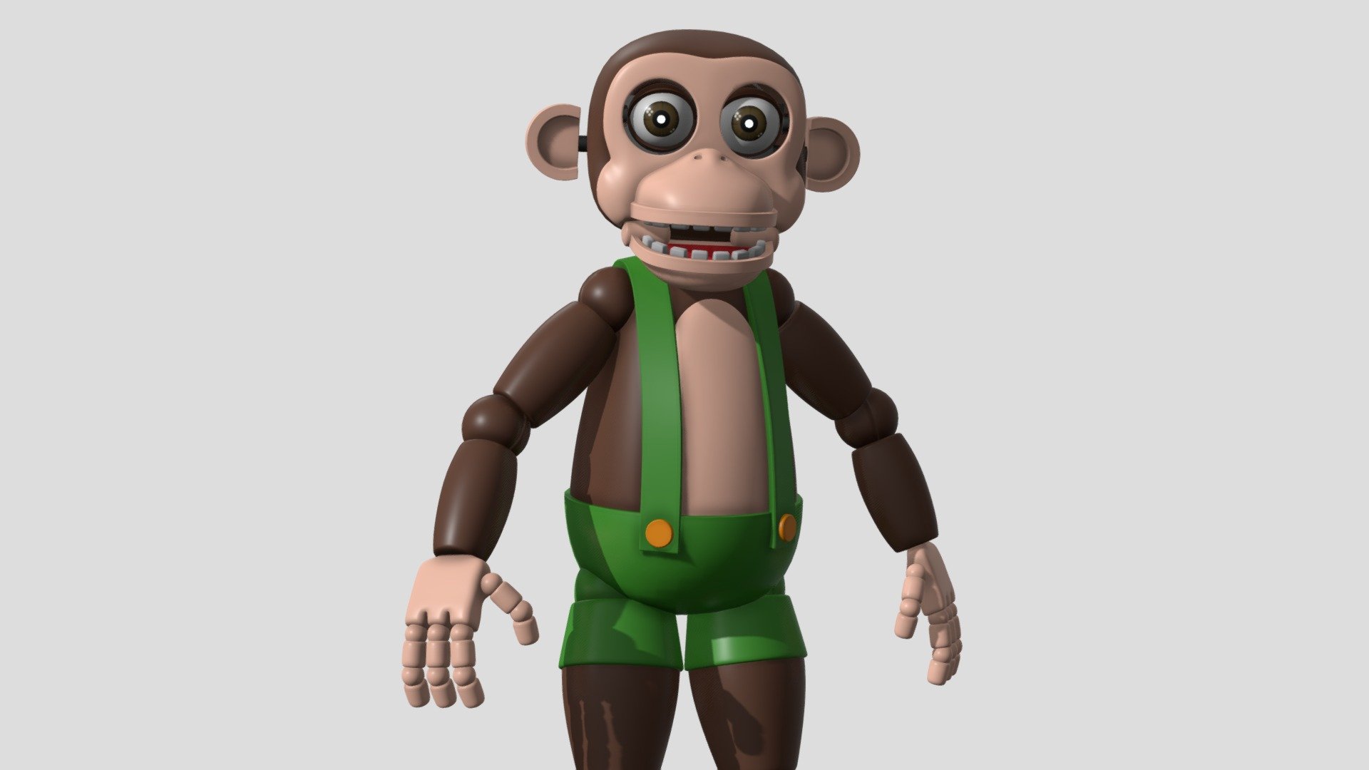 Chester The Chimpanzee - FNAC - Download Free 3D model by Frond Fox ...