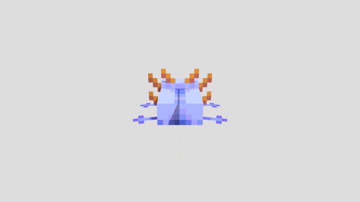 Axolotl from MINECRAFT 3D Model