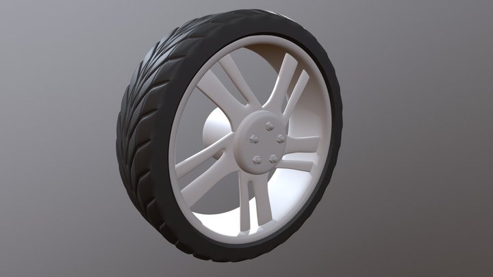 Tire wheel 3D Model