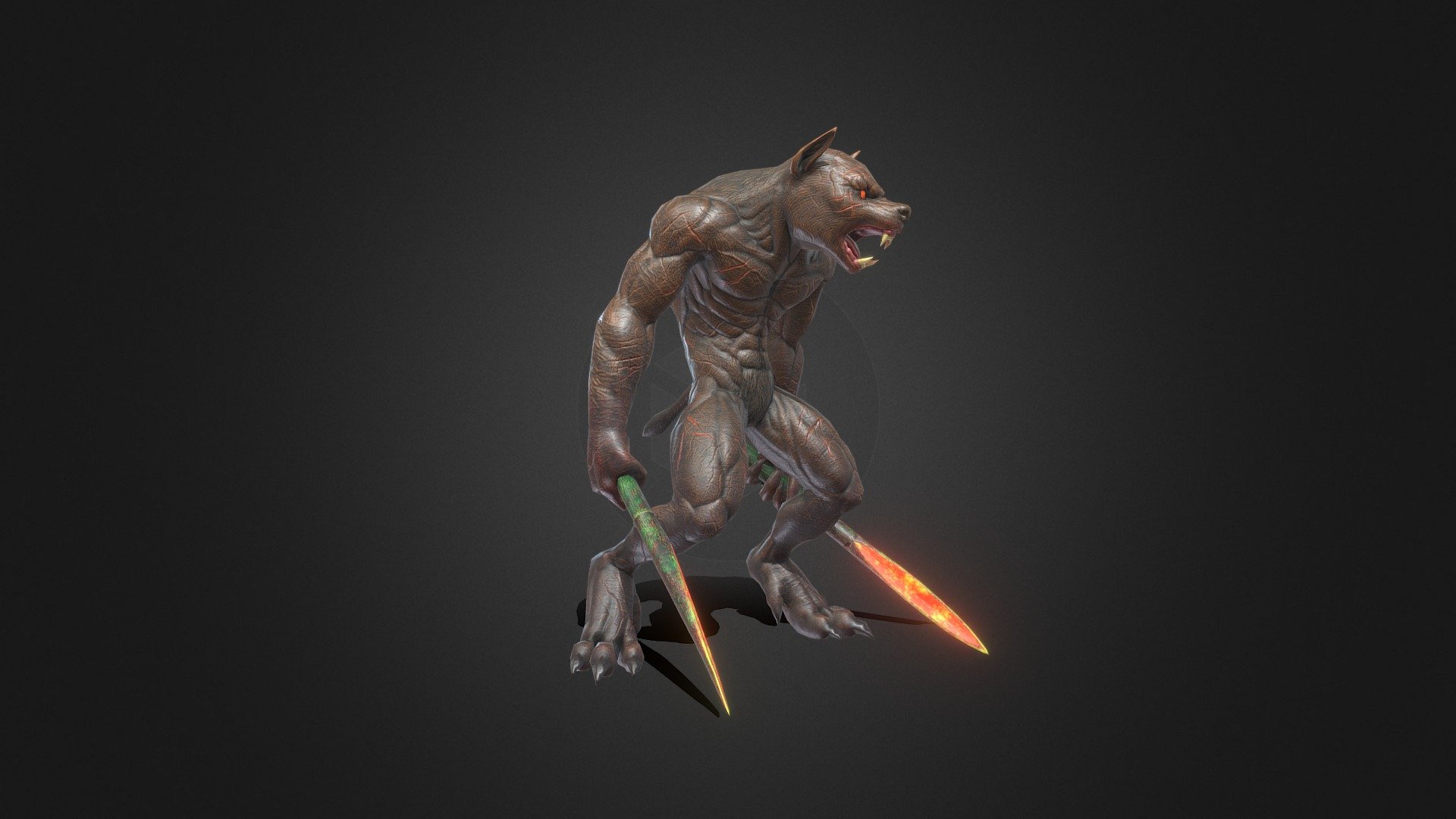 Fantasy Monster : Werewolf - Buy Royalty Free 3D model by HATOGAME ...