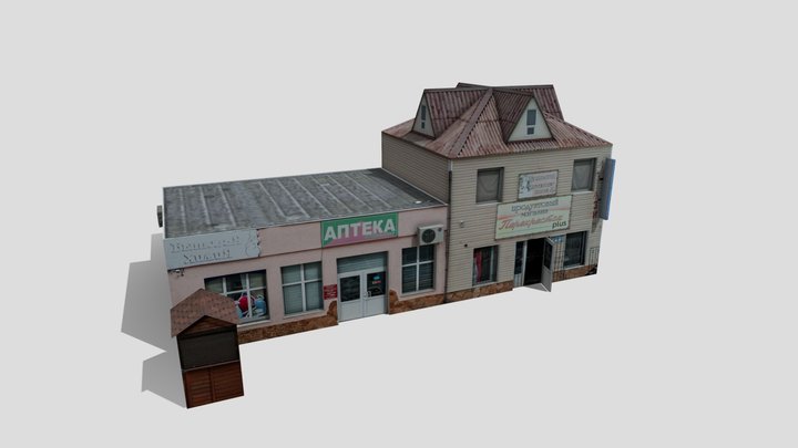 shop + cafe 3D Model
