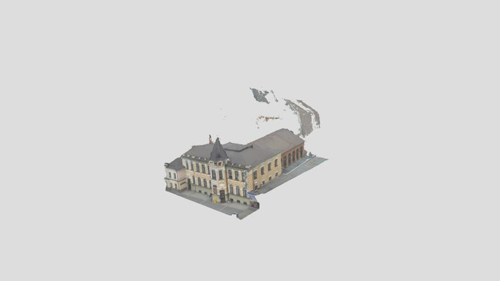 Main post office Dnipro (model) 3D Model