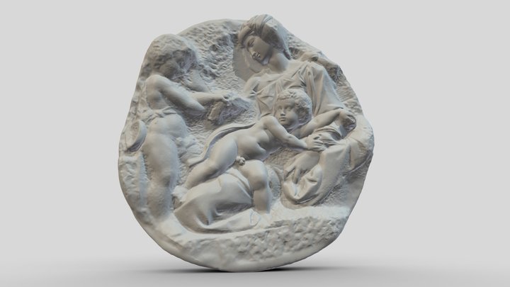 Michelangelo - Taddei Tondo(1504–1505) 3D Model