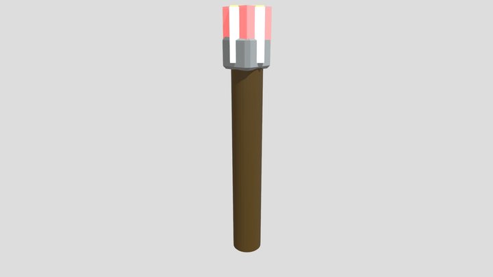 Torch in Blender 3D Model