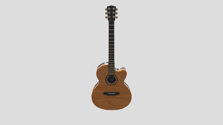 Acoustic Guitar 3D Model