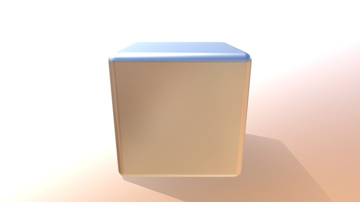 Beveled Cube 3D Model
