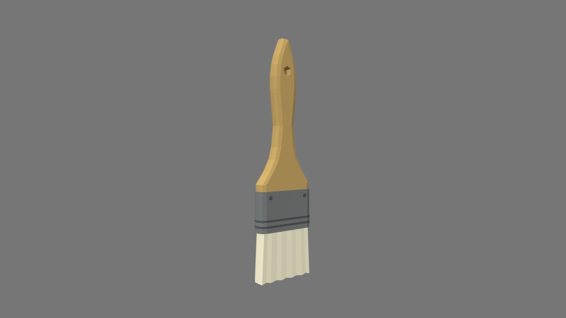 Low Poly Cartoon Paintbrush - Buy Royalty Free 3D model by chroma3d