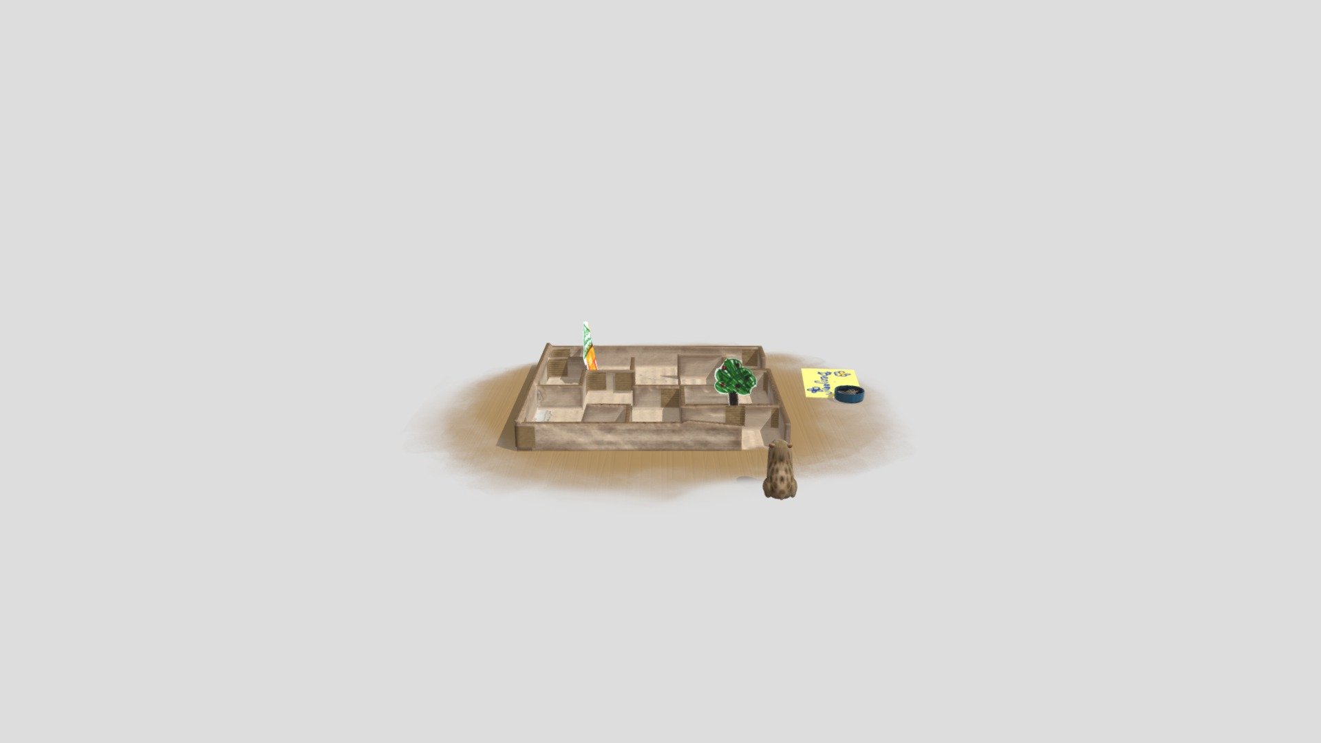 Benjamin the Hamster in his Maze