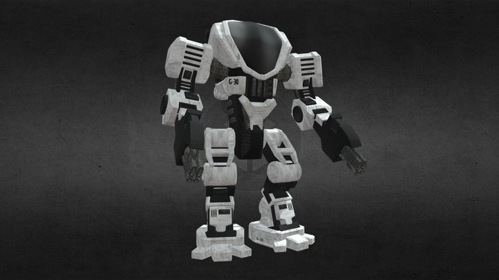 Futuristic War Robot – Kostenloses 3D-Modell STL