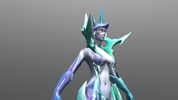 Aurórä Frost Queen 3D Model