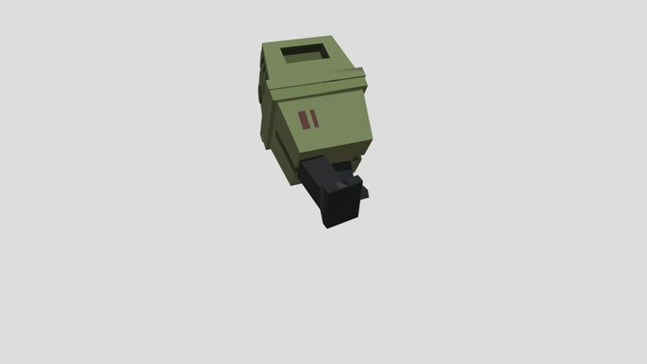Power Droid Scream Animation 3D Model