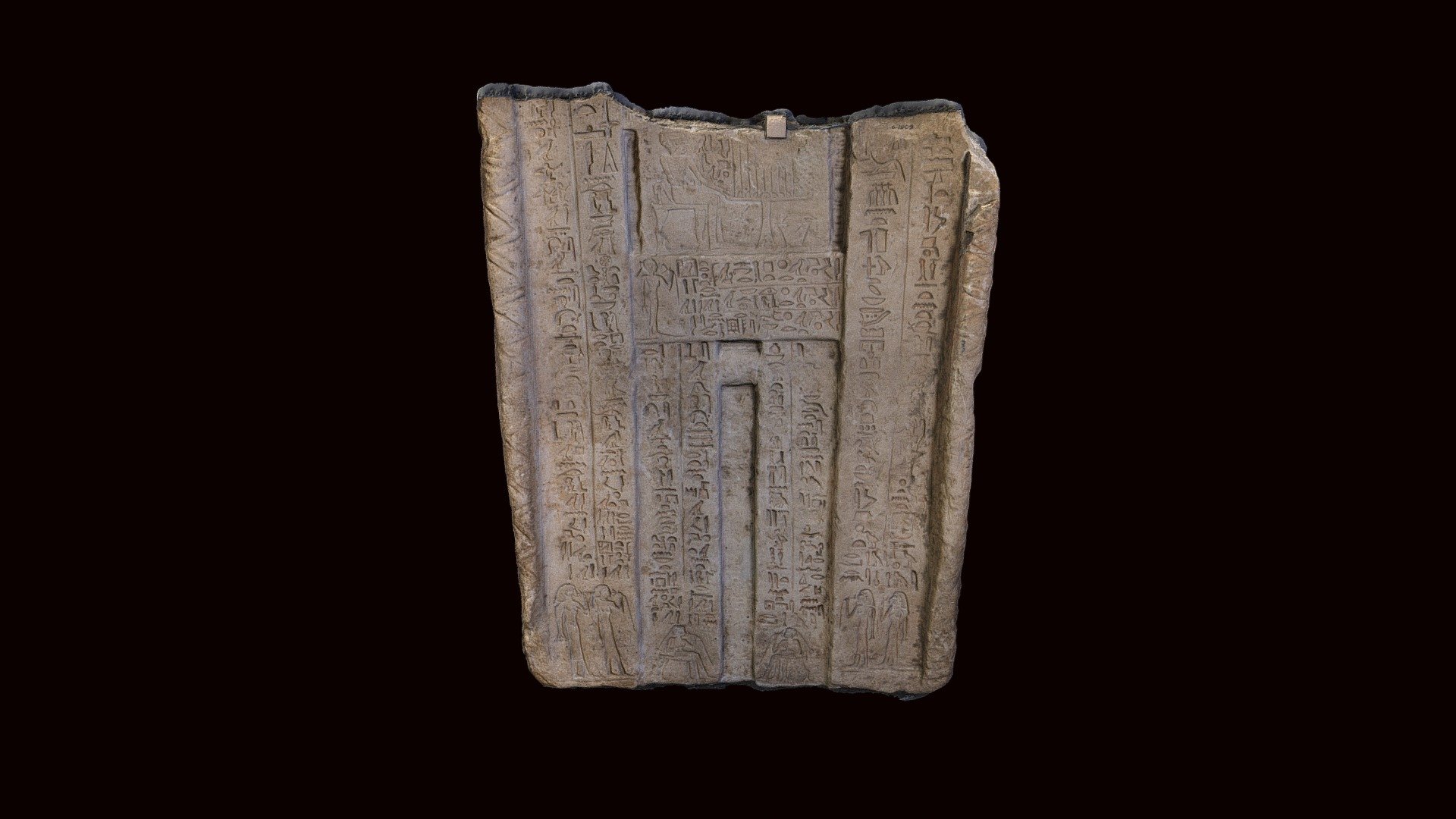 Limestone false door of Hemi-Ra - Download Free 3D model by Fitzwilliam ...