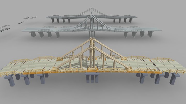 Draft And Details Bridge 3D Model