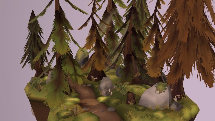 Path into the Woods 3D Model
