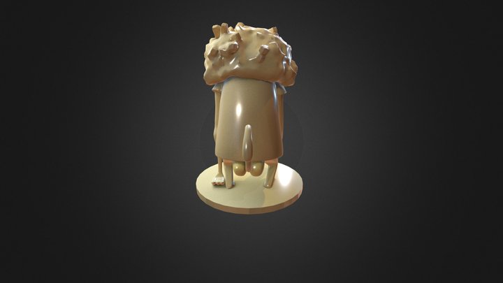 IR Baboon 3D Model