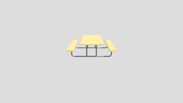 garden table 3D Model