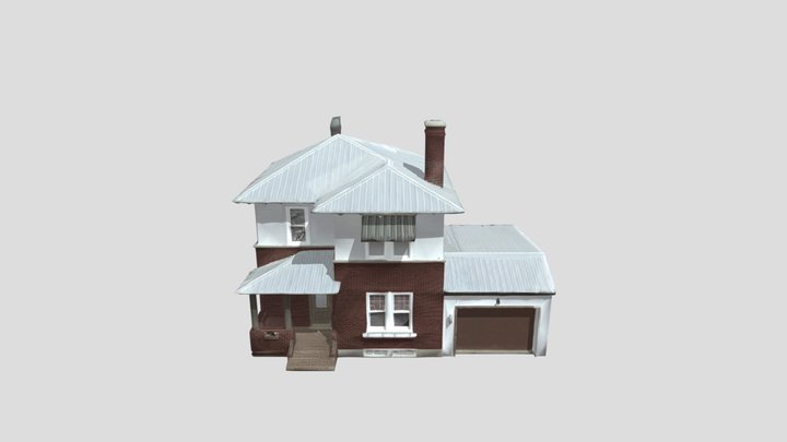 Two_ Story_ Brick_ House_obj – Modelo 3D gratuito STL