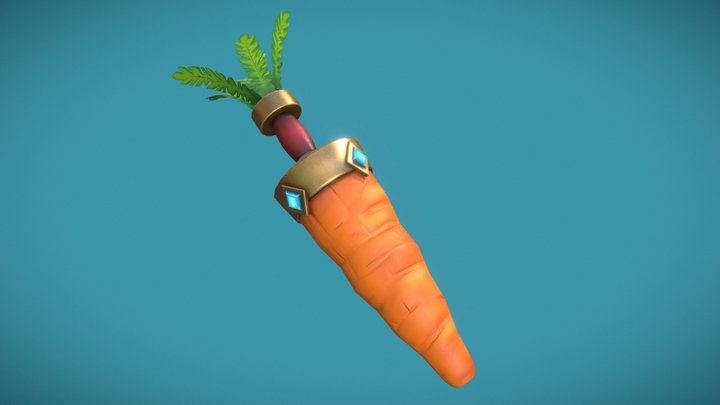 Carrot Sword 3D Model