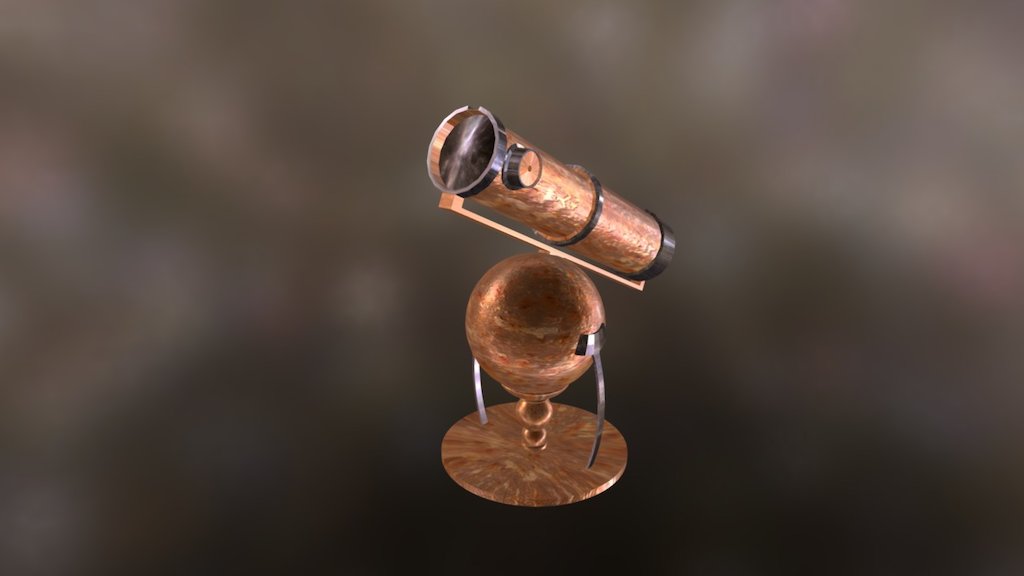 Newton Telescope 3D model by shakiller [43f46cf] Sketchfab