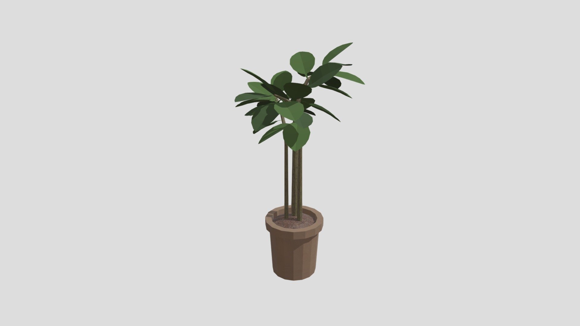 Lowpoly Potted plant
