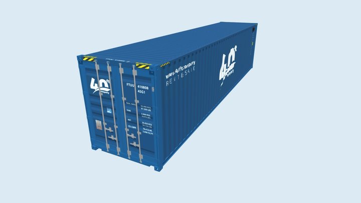 Container 40'HC 3D Model