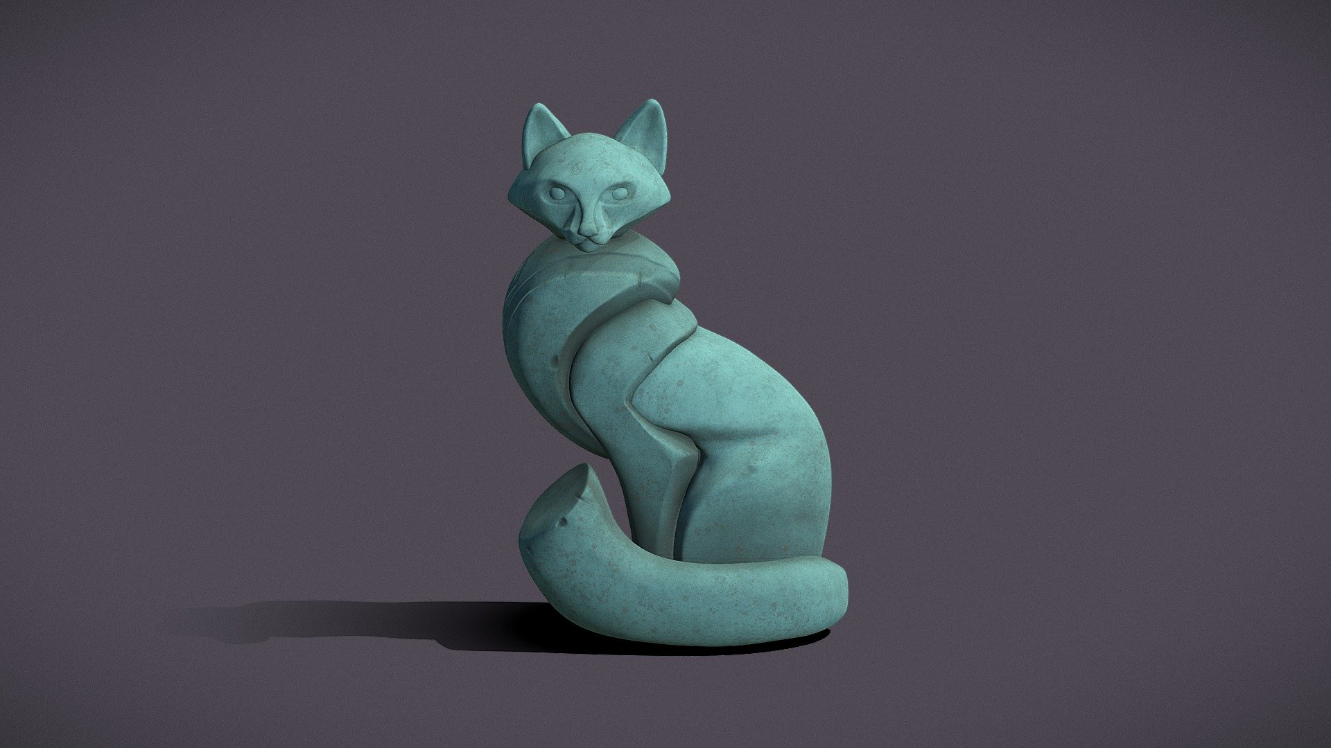 Сat stone figurine - 3D model by KattyLi [43f99d4] - Sketchfab