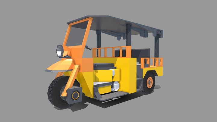 Tuk-Tuk (Passenger) 3D Model