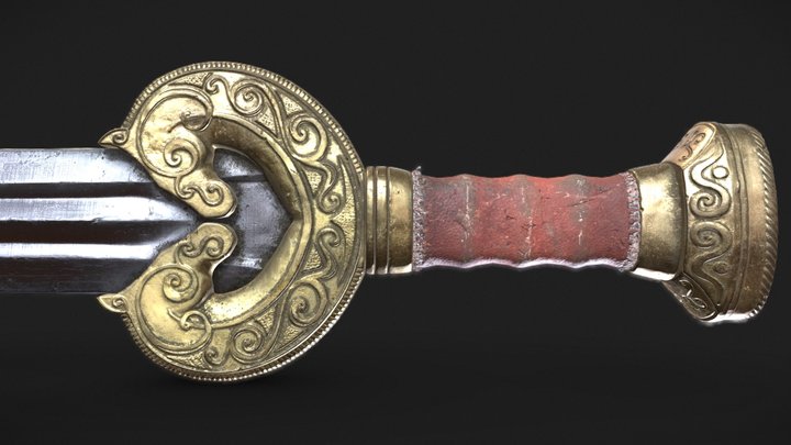 Sword Herugrim 3D Model