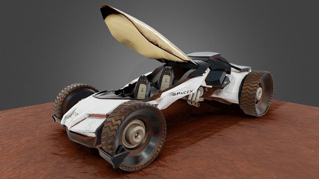 SpaceX Concept Rover (Substance Contest 2015) 3D Model