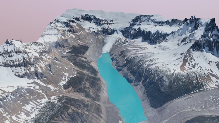 Columbia Glacier 3D Model