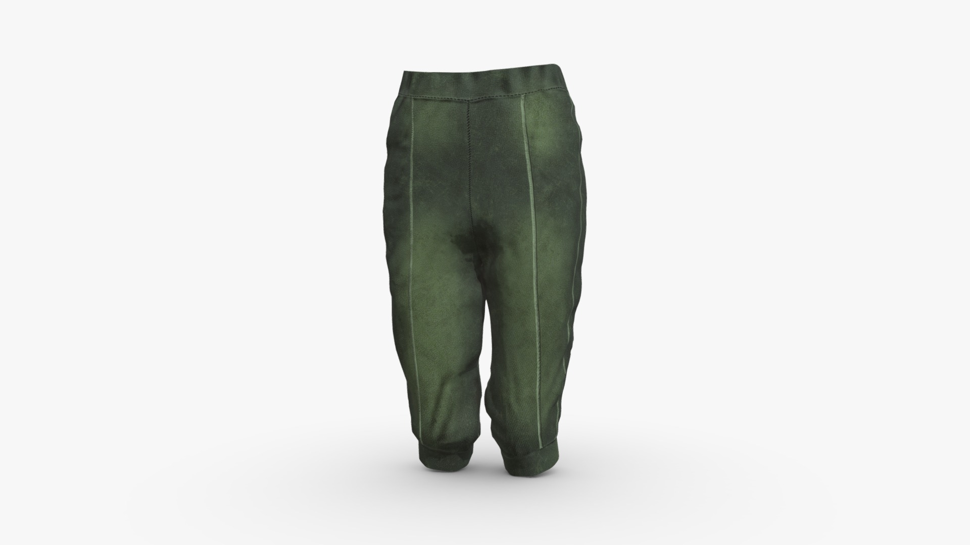 3D model Four Part Pirate Pants - This is a 3D model of the Four Part Pirate Pants. The 3D model is about a green backpack on a white background.