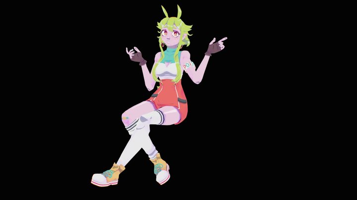 Scam Warning - Alien GF VRChat Avatar 3D Model